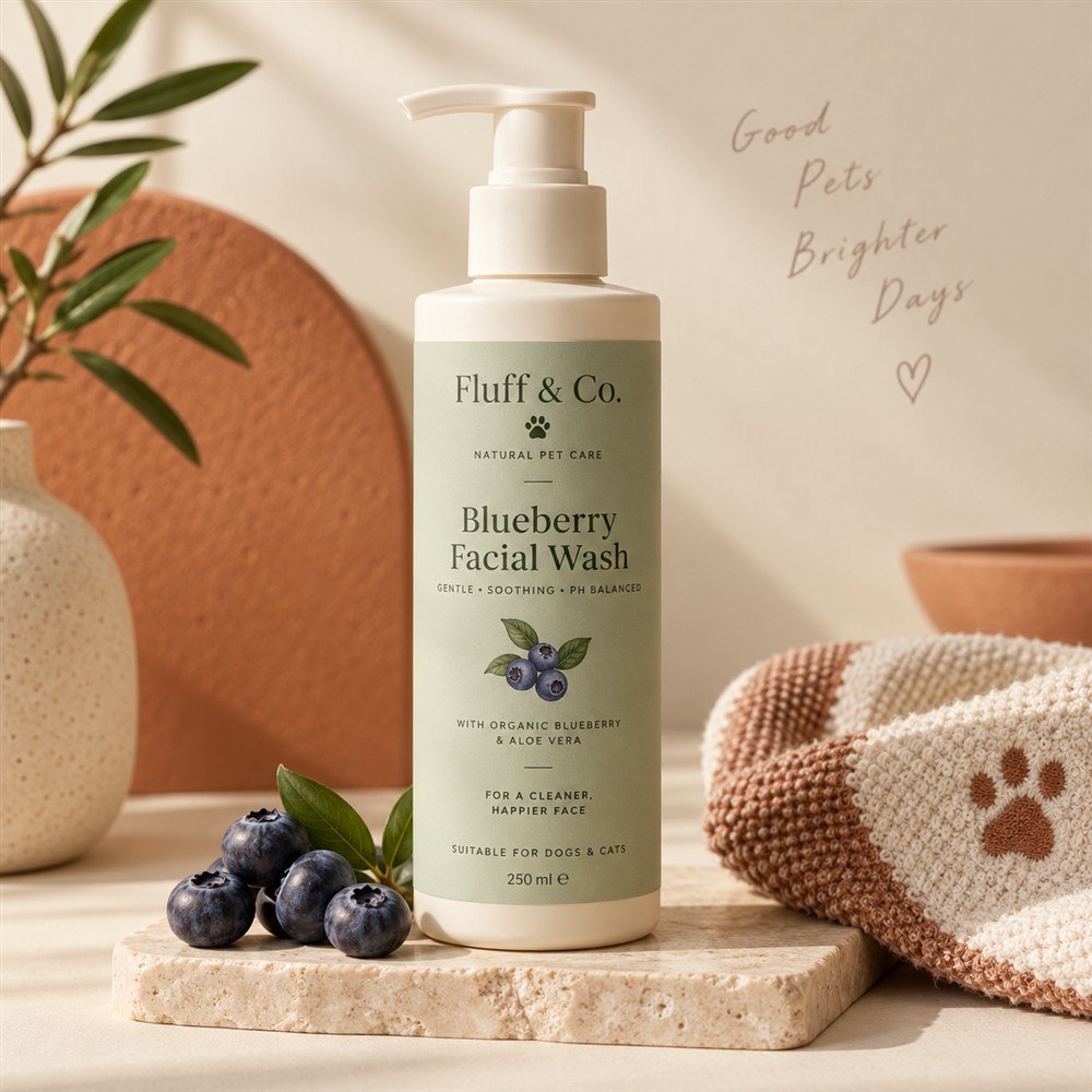 Blueberry Facial Wash demo product photograph